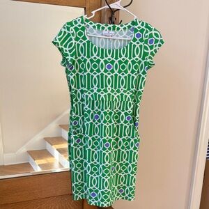 Jude Connally women’s Golf, Tennis and Pickleball Green Printed Dress